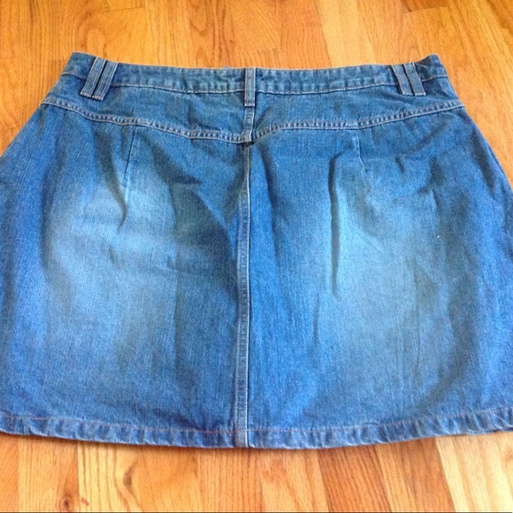 GAP Jean Denim Skirt Stonewashed Plus Skirt - Picture 3 of 4